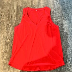 Red Sleeveless Women's Top